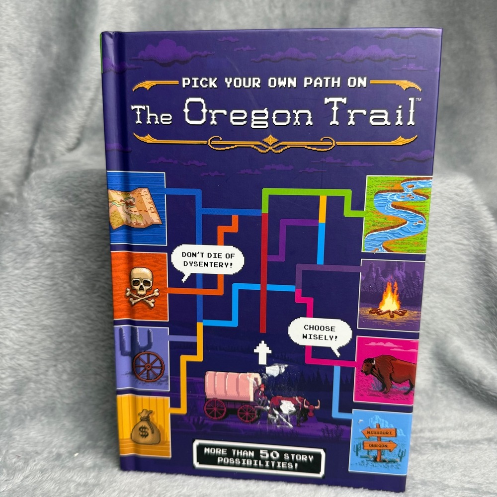 The Oregon Trail Pick Your Own Path Interactive Adventure Book Hardcover 2020